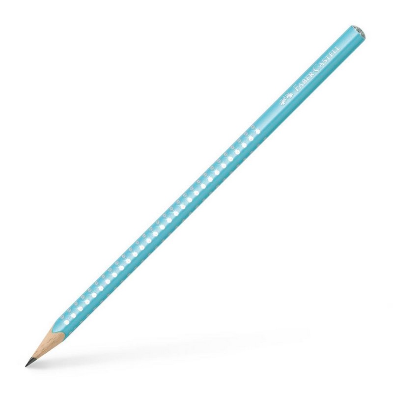 FABER-CASTELL grafitová tužka Grip Sparkle B, tyrkysová