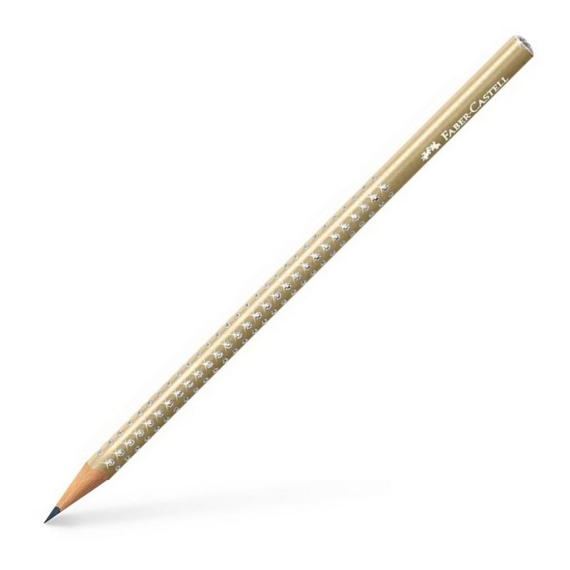 FABER-CASTELL grafitová tužka Grip Sparkle B, zlatá