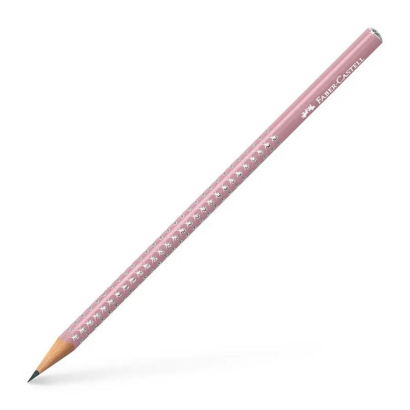 FABER-CASTELL grafitová tužka Grip Sparkle B, růžová