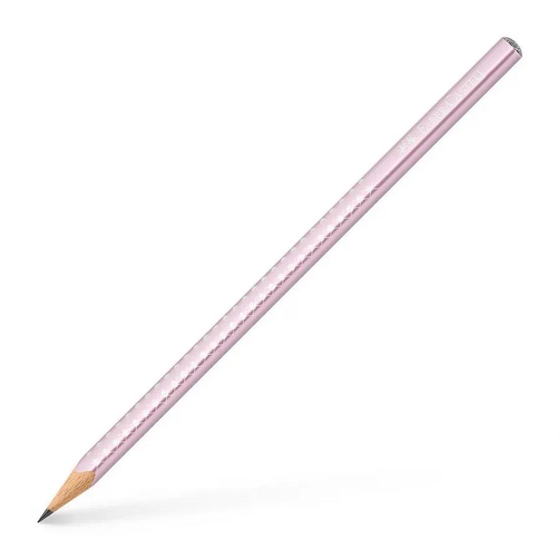 FABER-CASTELL grafitová tužka Grip Sparkle B, růžová