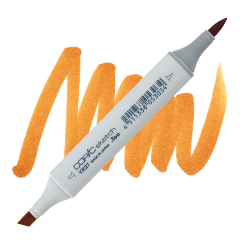 Lihová fixa COPIC Sketch oboustranná Brush & Chisel, YR27 Tuscan orange