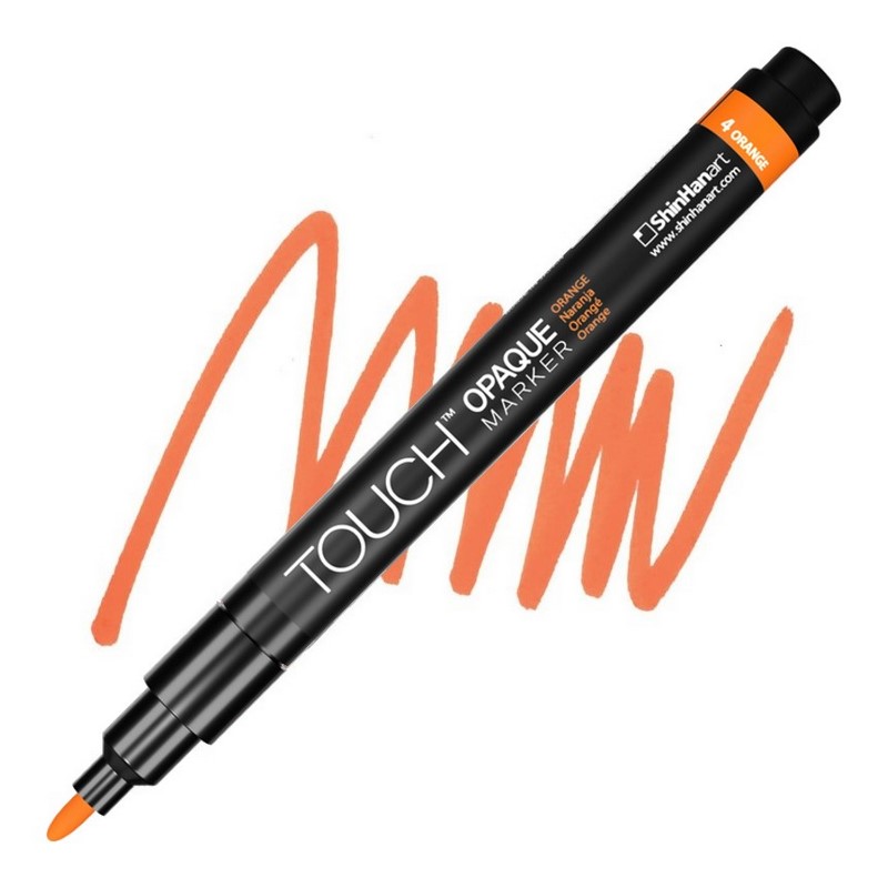 Akrylová fixa TOUCH Opaque tenká, Orange