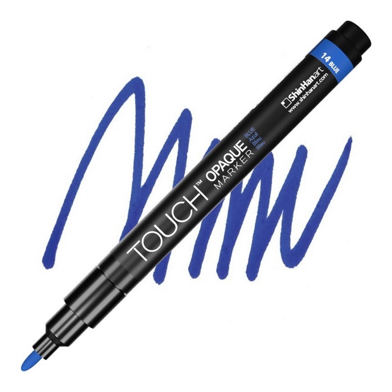 Akrylová fixa TOUCH Opaque tenká, Blue