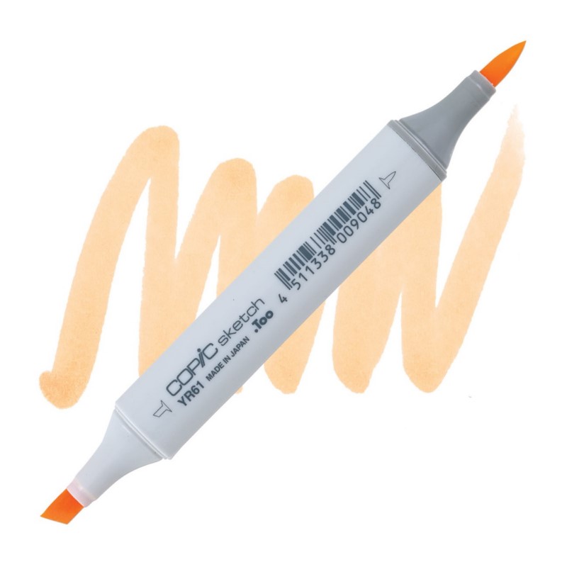 Lihová fixa COPIC Sketch oboustranná Brush & Chisel, YR61 Spring orange
