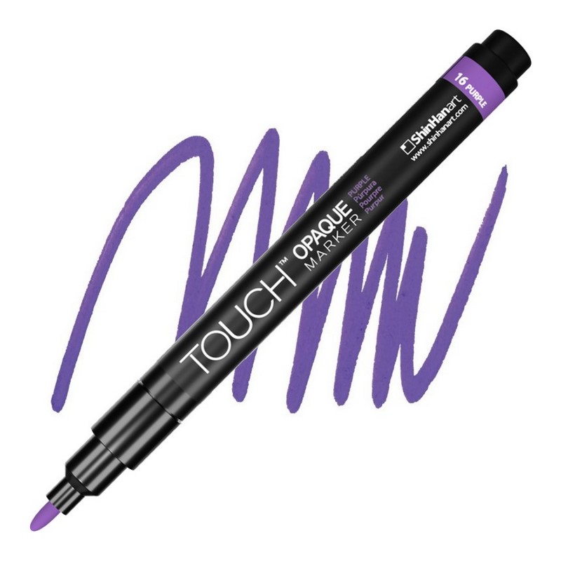 Akrylová fixa TOUCH Opaque tenká, Purple