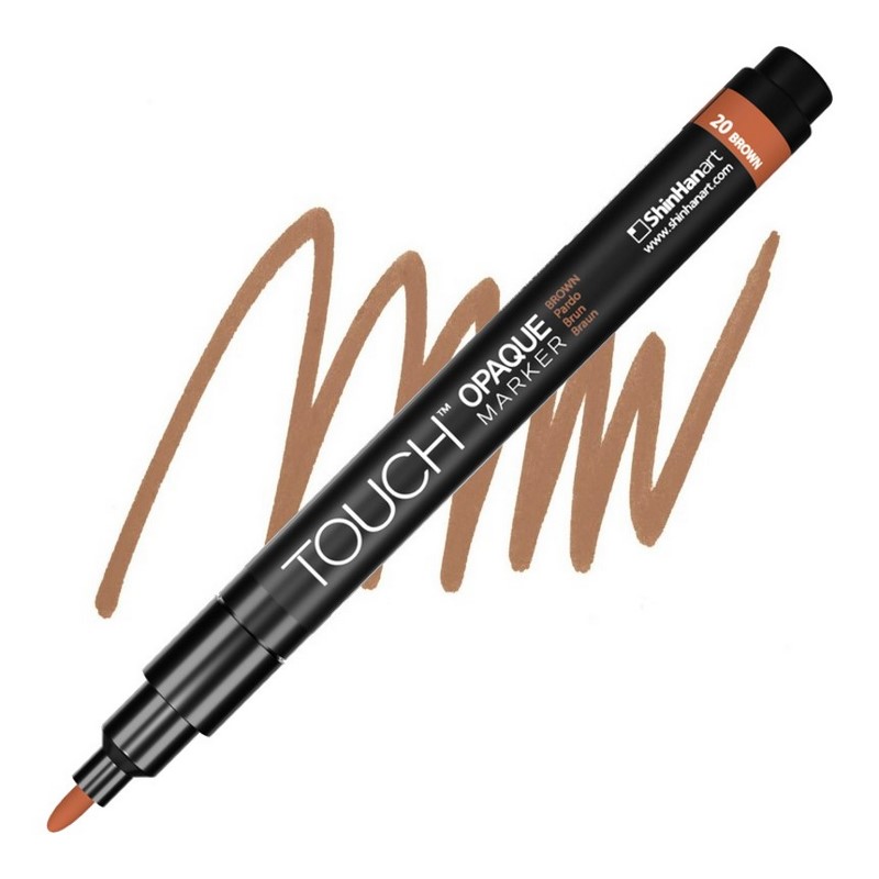 Akrylová fixa TOUCH Opaque tenká, Brown