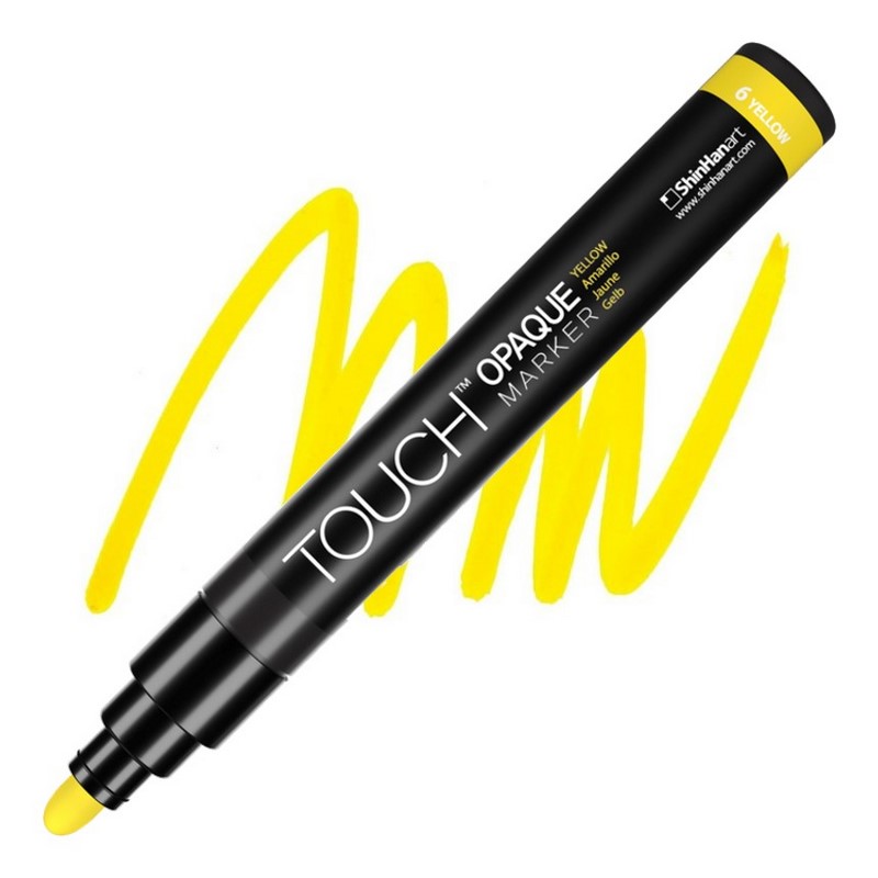 Akrylová fixa TOUCH Opaque střední, Yellow