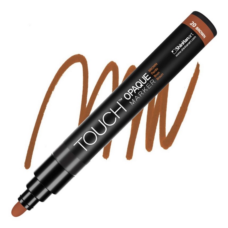 Akrylová fixa TOUCH Opaque střední, Brown