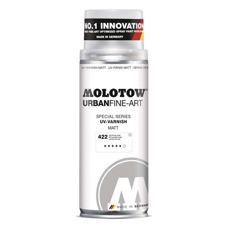 Fixační lak ve spreji MOLOTOW Fine Art Varnish 400ml, UV čirý matný