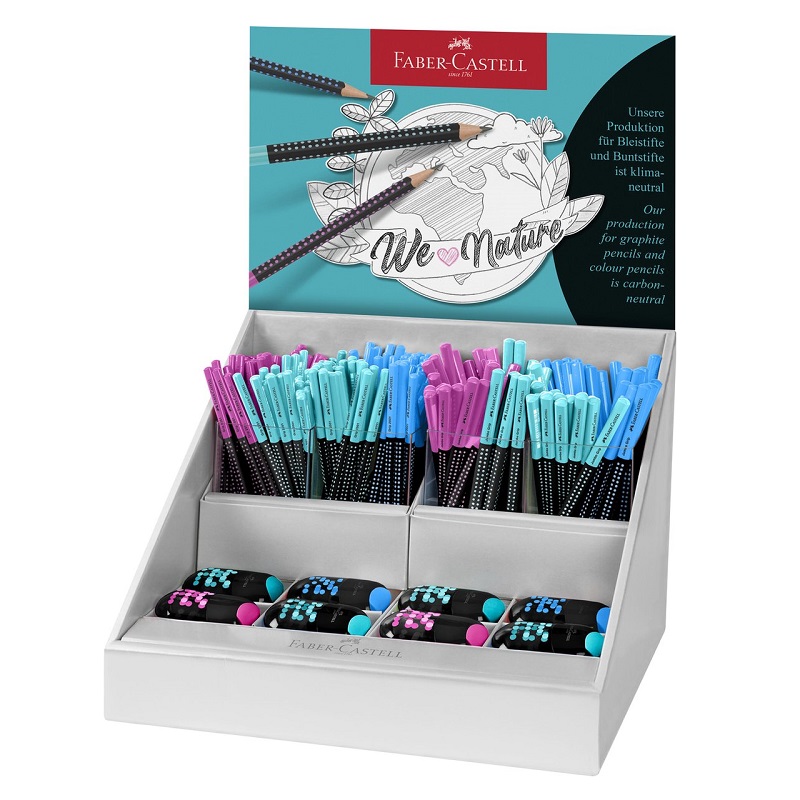FABER-CASTELL grafitová tužka Grip JUMBO, HB 240ks ve stojánku