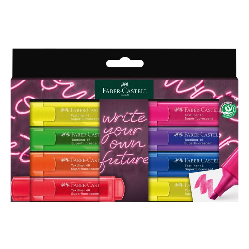 FABER-CASTELL zvýrazňovač Textliner 1546, set 8ks