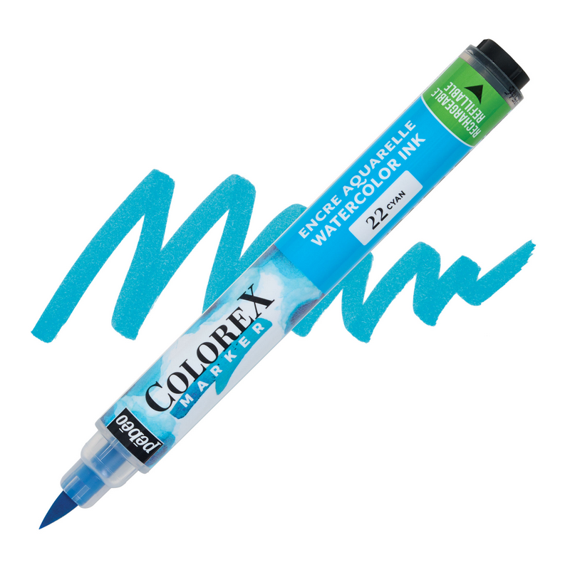 PEBEO akvarelový fix Colorex, Cyan 22