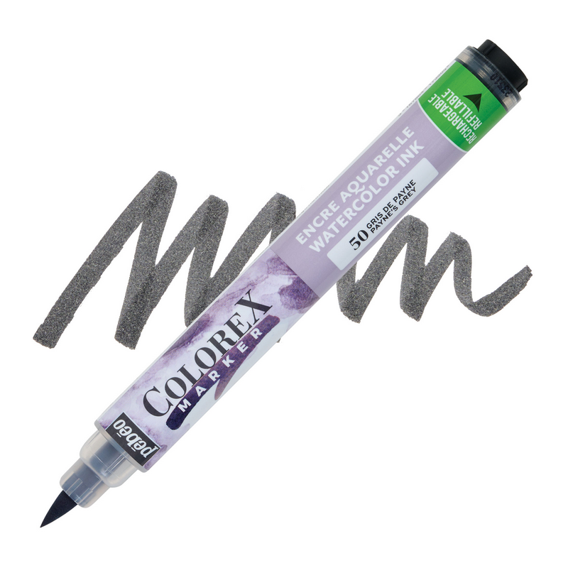 PEBEO akvarelový fix Colorex, Ivory black 53