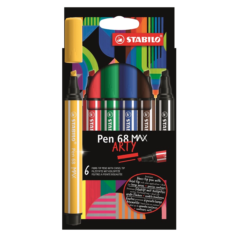 Fix STABILO Pen 68 Max, 6ks ARTY