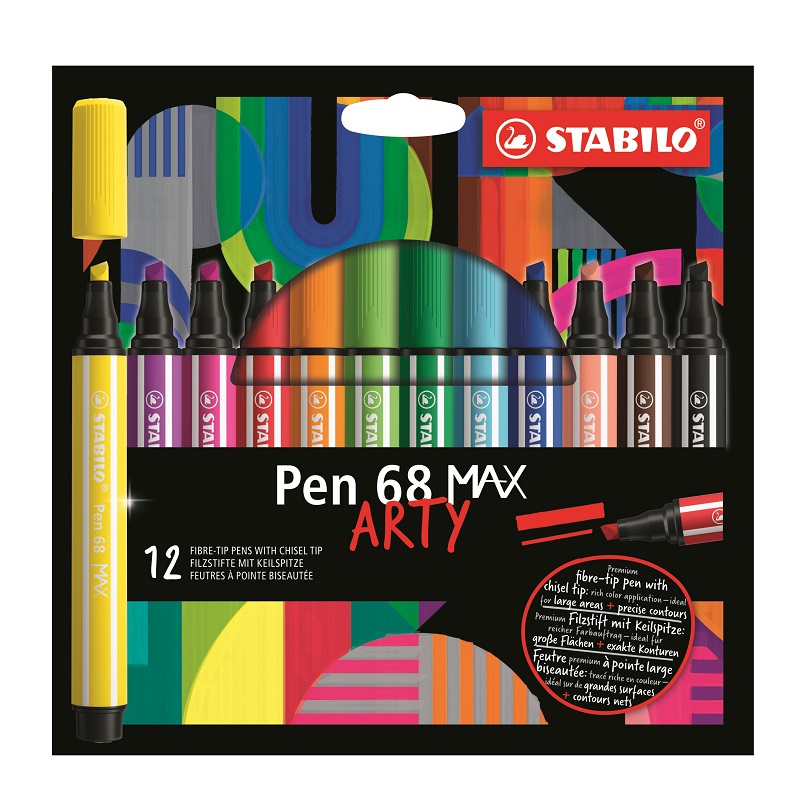 Fix STABILO Pen 68 Max, 12ks ARTY