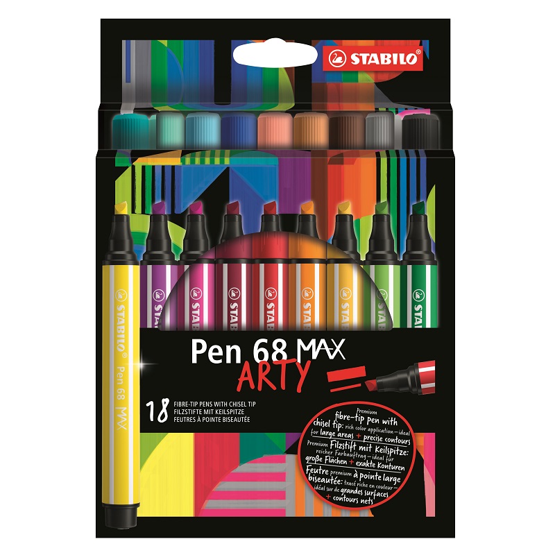 Fix STABILO Pen 68 Max, 18ks ARTY