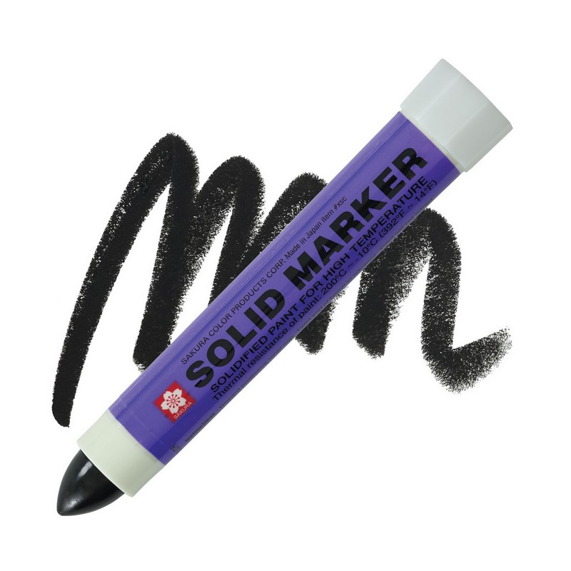 Sakura SOLID voskový nesmazatelný popisovač, černý