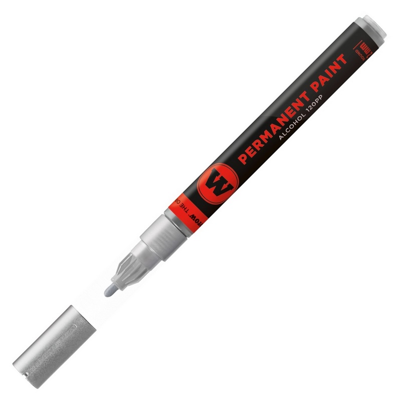 Lihová fixa MOLOTOW permanentní Paint Marker 2mm, silver