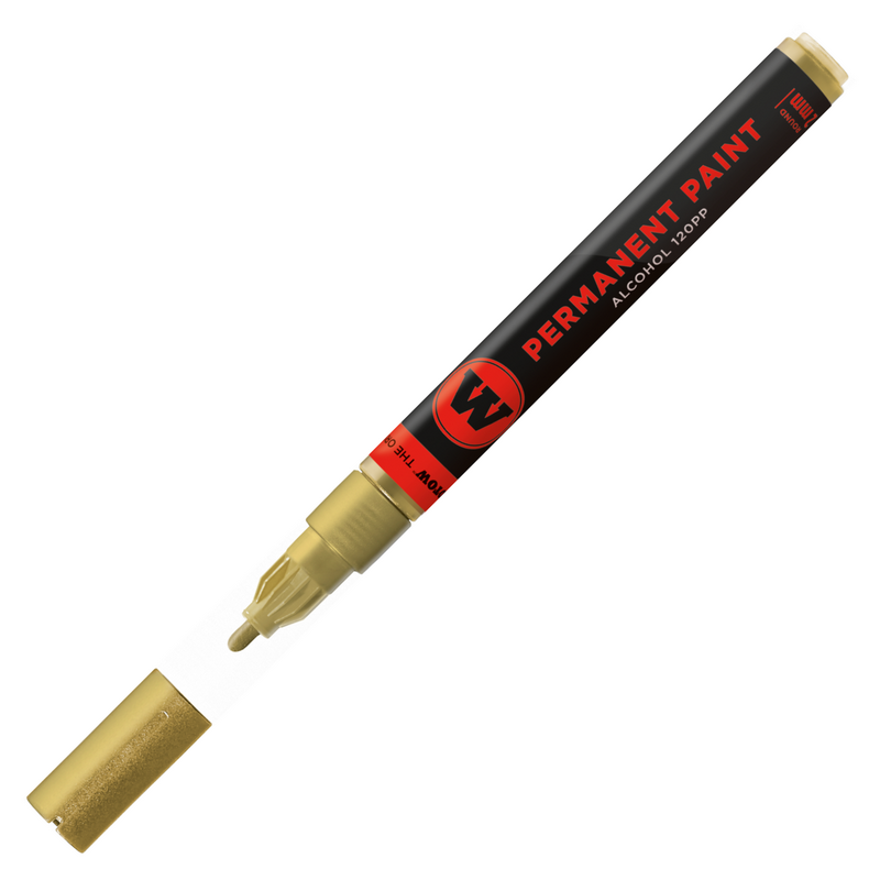 Lihová fixa MOLOTOW permanentní Paint Marker 2mm, gold