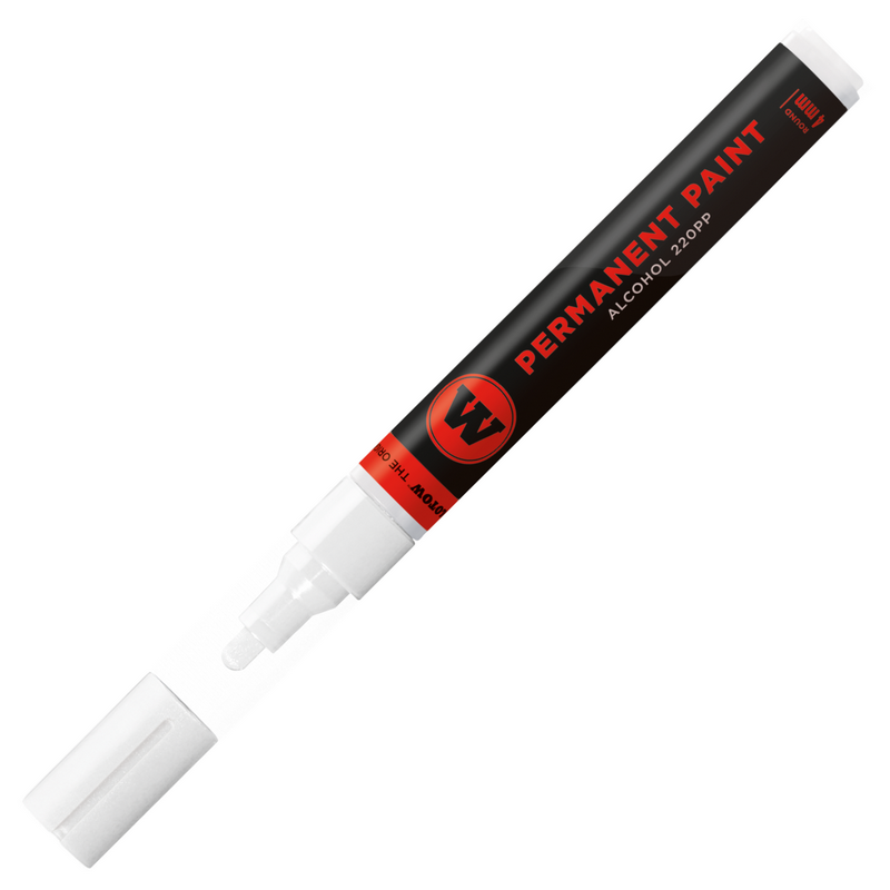 Lihová fixa MOLOTOW permanentní Paint Marker 4mm, signal white