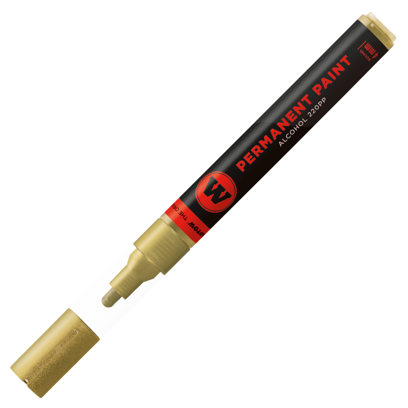 Lihová fixa MOLOTOW permanentní Paint Marker 4mm, gold
