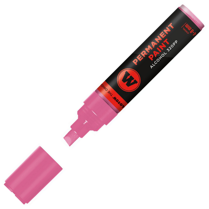 Lihová fixa MOLOTOW permanentní Paint Marker 4-8mm, fuchsia pink
