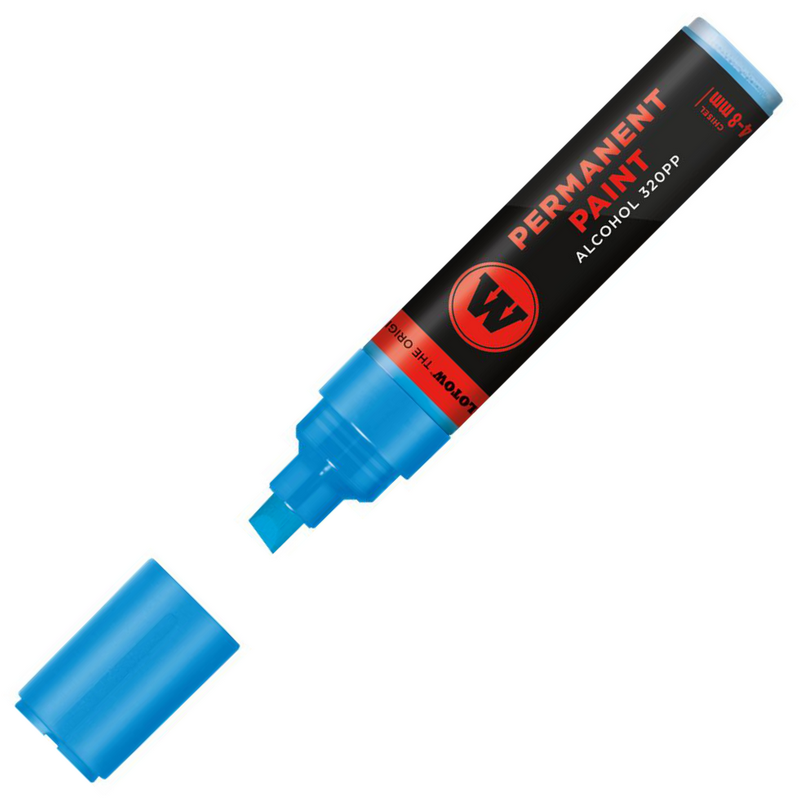 Lihová fixa MOLOTOW permanentní Paint Marker 4-8mm, shock blue middle