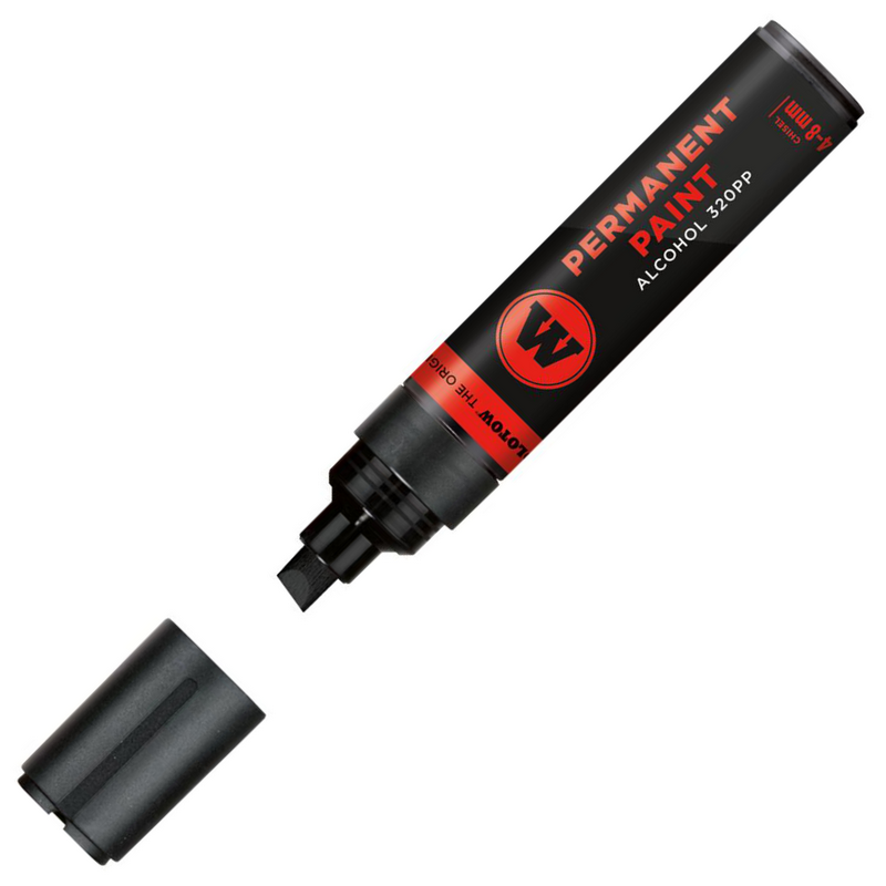 Lihová fixa MOLOTOW permanentní Paint Marker 4-8mm, signal black