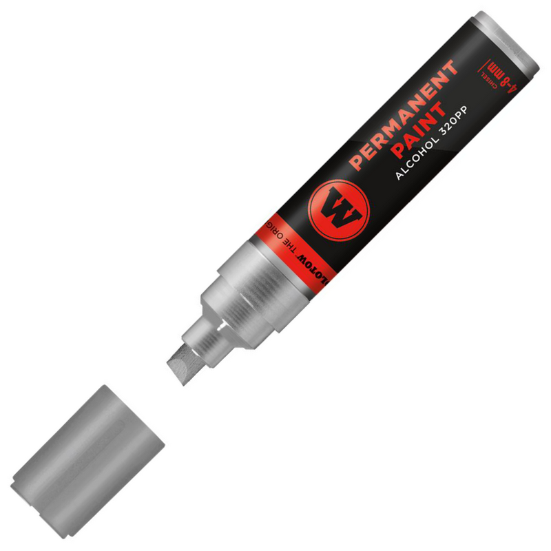 Lihová fixa MOLOTOW permanentní Paint Marker 4-8mm, silver
