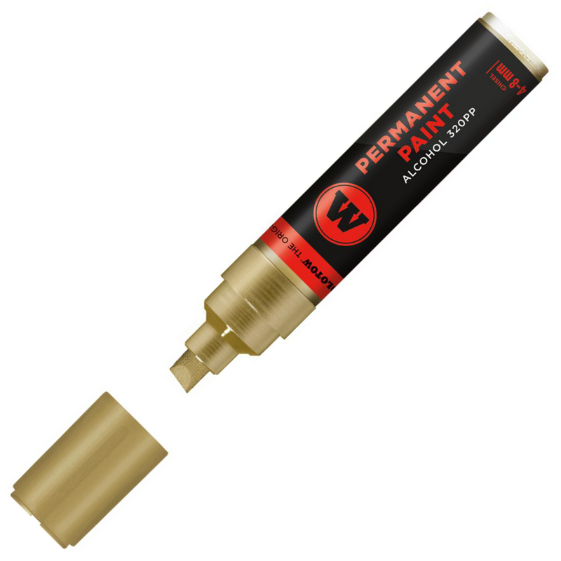 Lihová fixa MOLOTOW permanentní Paint Marker 4-8mm, gold