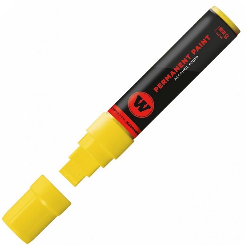 Lihová fixa MOLOTOW permanentní Paint Marker 15mm, zinc yellow