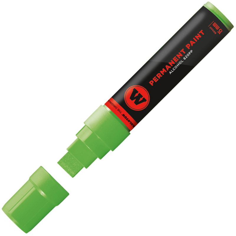 Lihová fixa MOLOTOW permanentní Paint Marker 15mm, cream green