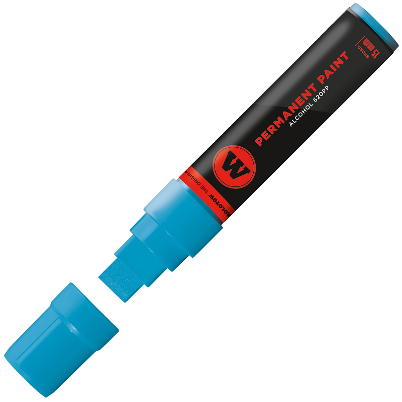 Lihová fixa MOLOTOW permanentní Paint Marker 15mm, shock blue middle