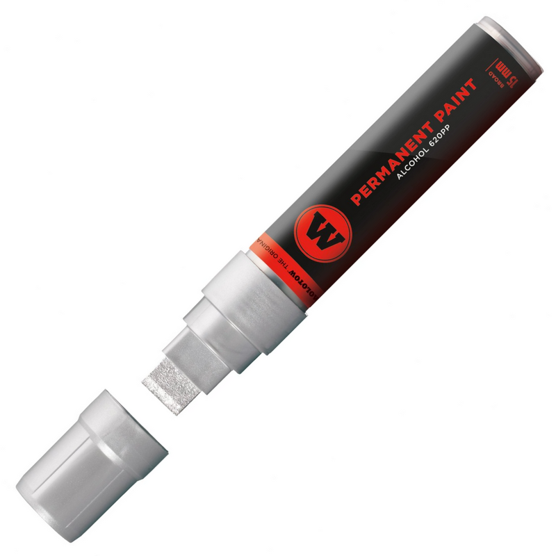 Lihová fixa MOLOTOW permanentní Paint Marker 15mm, silver