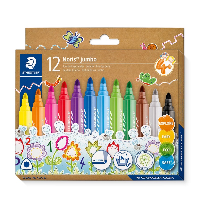 Fix STAEDTLER vypratelný JUMBO Noris Club ERGO, 12ks