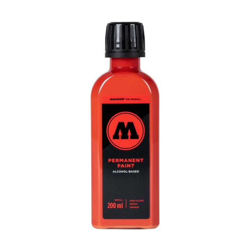 Lihový inkoust MOLOTOW Refill Ink permanentní 200ml, traffic red