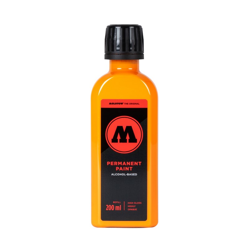 Lihový inkoust MOLOTOW Refill Ink permanentní 200ml, melon yellow