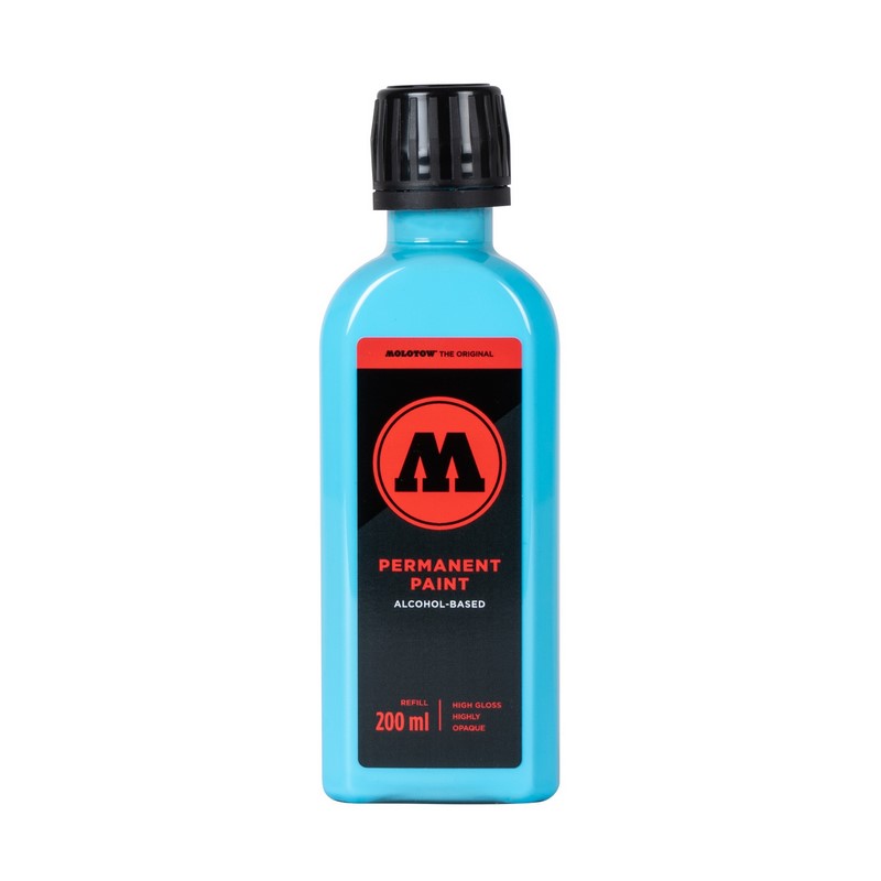 Lihový inkoust MOLOTOW Refill Ink permanentní 200ml, shock blue middle