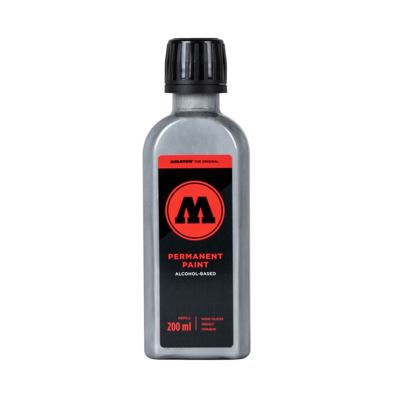 Lihový inkoust MOLOTOW Refill Ink permanentní 200ml, chrome