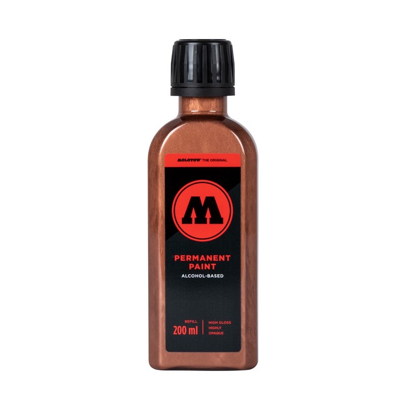 Lihový inkoust MOLOTOW Refill Ink permanentní 200ml, copper