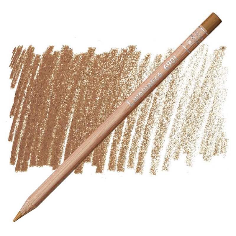 CARAN D'ACHE Pigmentová pastelka Luminance CARAN D'ACHE, 037 brown ochre