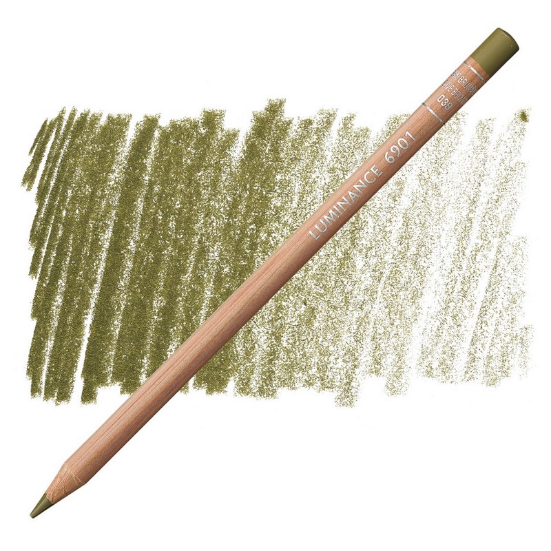 CARAN D'ACHE Pigmentová pastelka Luminance CARAN D'ACHE, 039 olive brown
