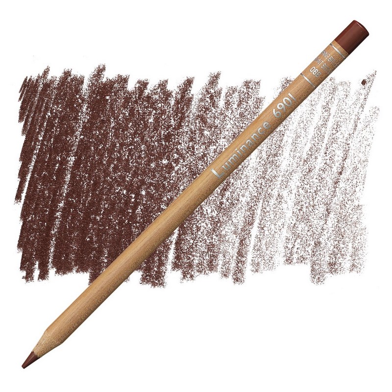 CARAN D'ACHE Pigmentová pastelka Luminance CARAN D'ACHE, 069 burnt sienna
