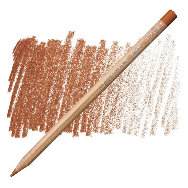 CARAN D'ACHE Pigmentová pastelka Luminance CARAN D'ACHE, 077 burnt ochre