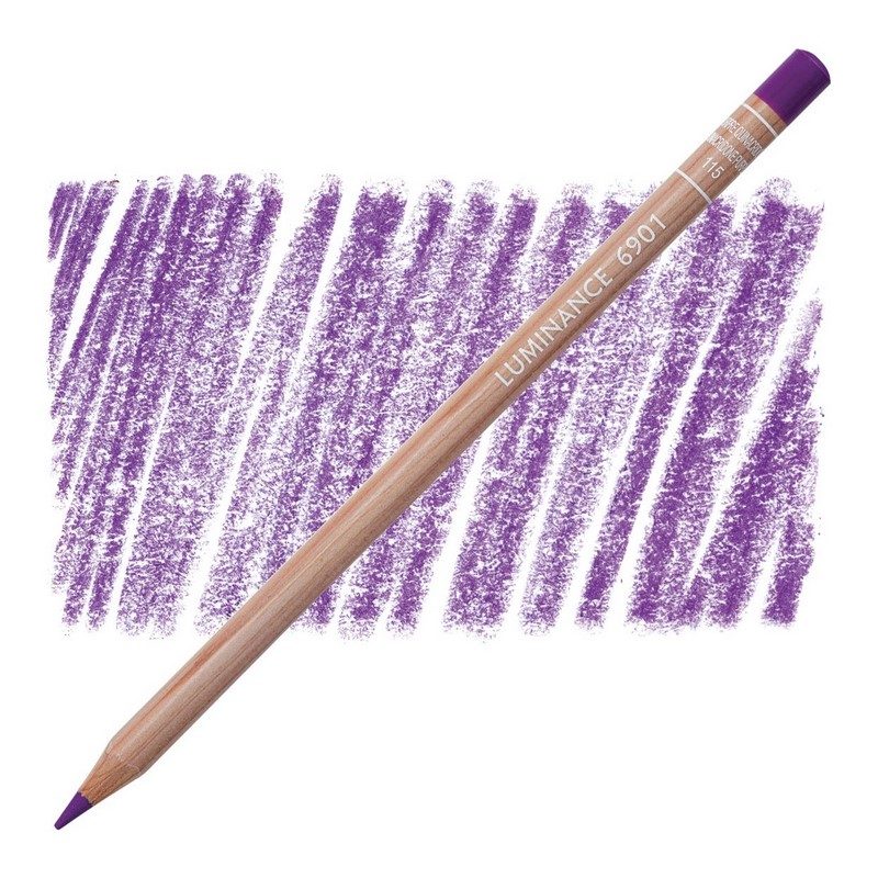 CARAN D'ACHE Pigmentová pastelka Luminance CARAN D'ACHE, 115 quinacridone purple