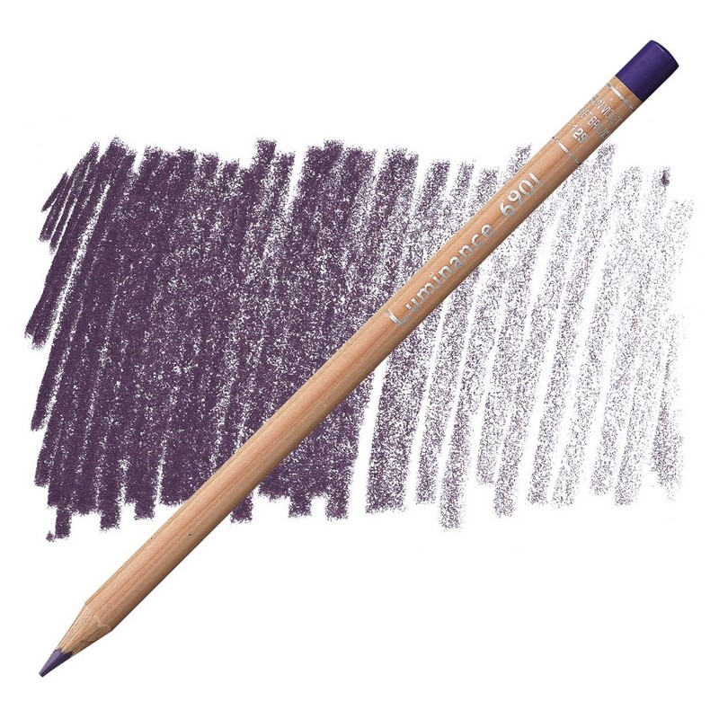 CARAN D'ACHE Pigmentová pastelka Luminance CARAN D'ACHE, 129 violet brown