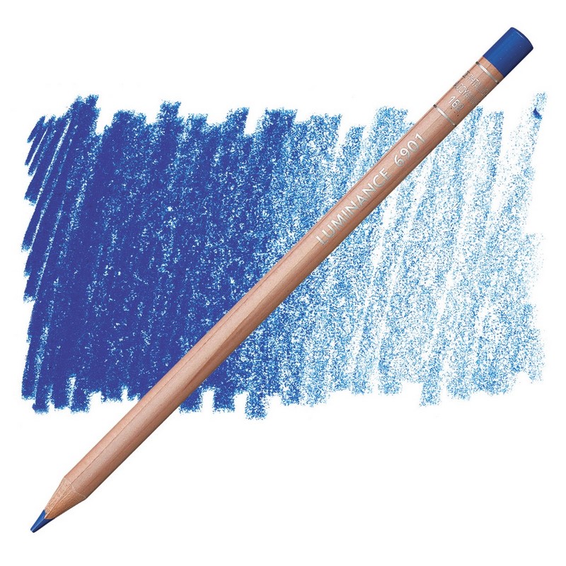 CARAN D'ACHE Pigmentová pastelka Luminance CARAN D'ACHE, 162 phthalocyanine blue