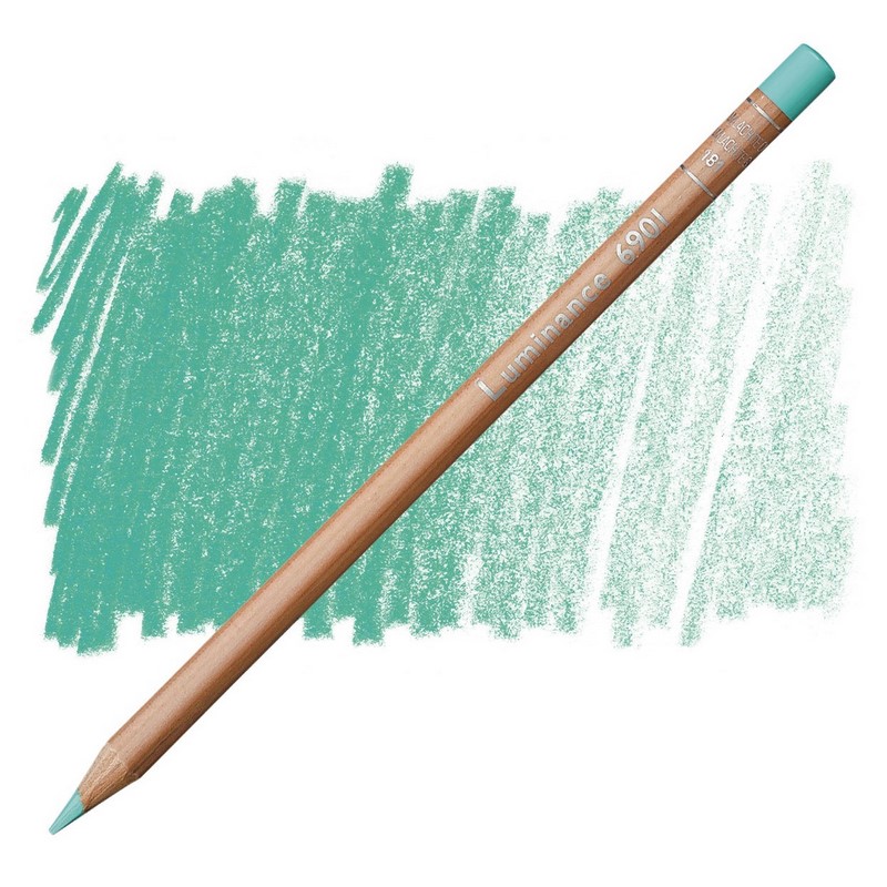 CARAN D'ACHE Pigmentová pastelka Luminance CARAN D'ACHE, 181 light malachite green
