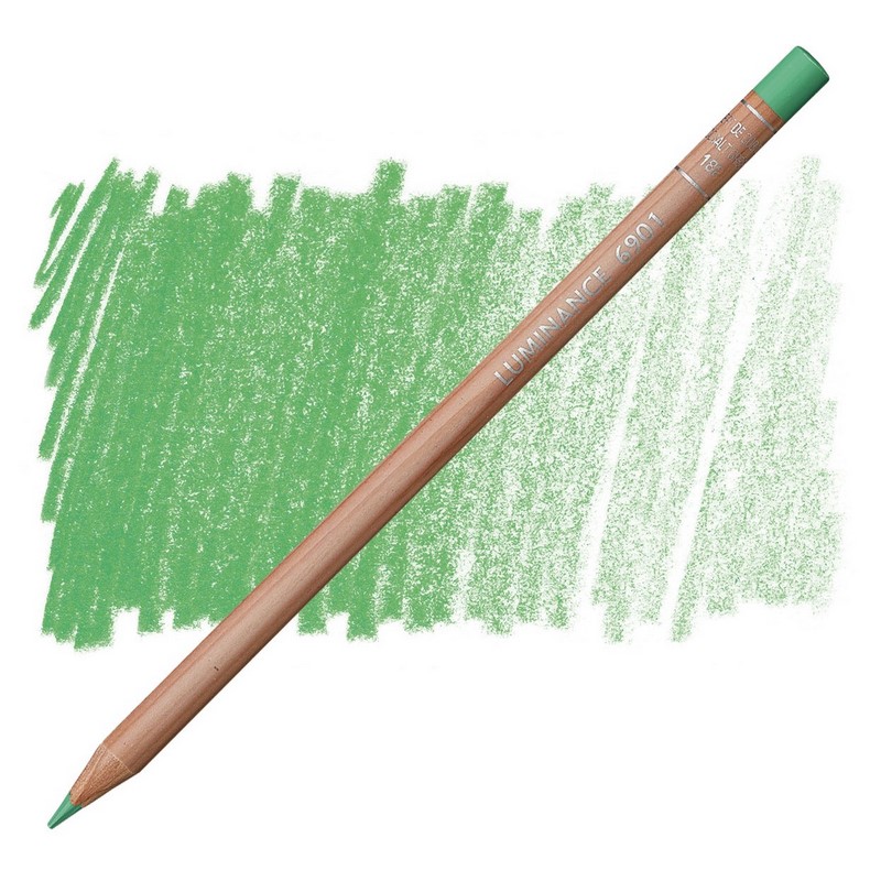 CARAN D'ACHE Pigmentová pastelka Luminance CARAN D'ACHE, 182 cobalt green