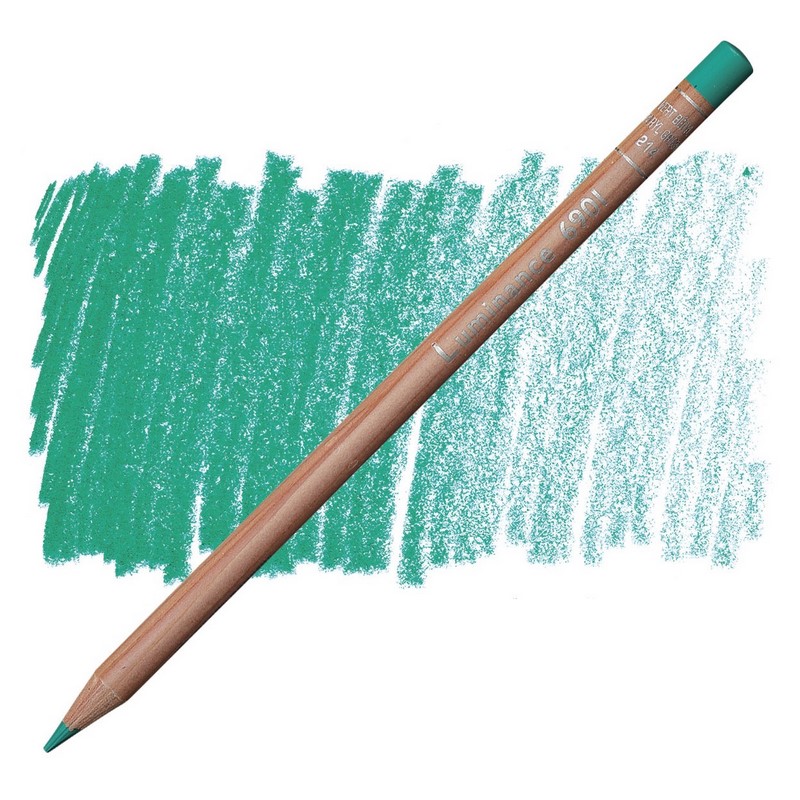 CARAN D'ACHE Pigmentová pastelka Luminance CARAN D'ACHE, 214 beryl green